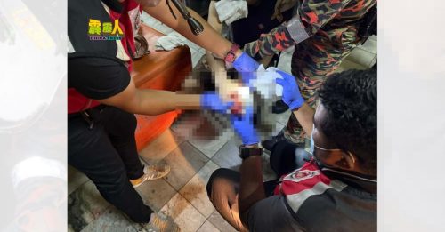 华男手卷绞肉机 消拯员拆机救出送院