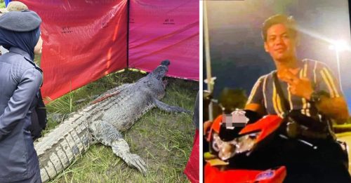鳄鱼腹中 惊见人体残骸