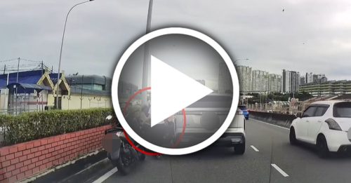 轿车与摩哆剐蹭 车主下车第一举动获赞