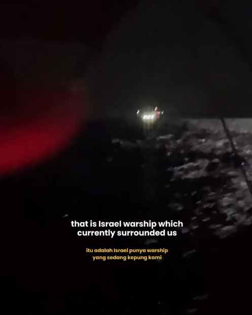 以军拦截人道船｜志工失联前拍片 曝光紧张瞬间