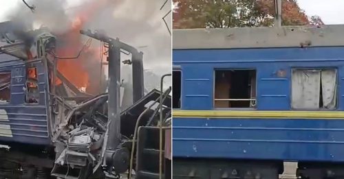 俄乌开战｜遭俄无人机轰炸 乌克兰火车站至少30伤