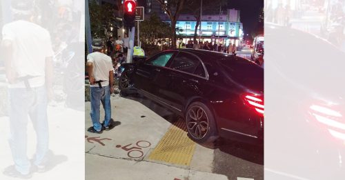 失控冲上人行道 马赛地司机撞飞阿伯