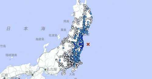 日本福岛县外海5.7级地震 东京等地有震感