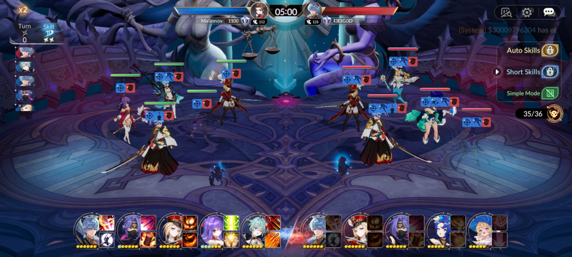 战斗中，站在前列的英雄更容易受到敌人攻击，队伍可以摆出不同阵型，例如平衡的3前2后，或是4保1等等。