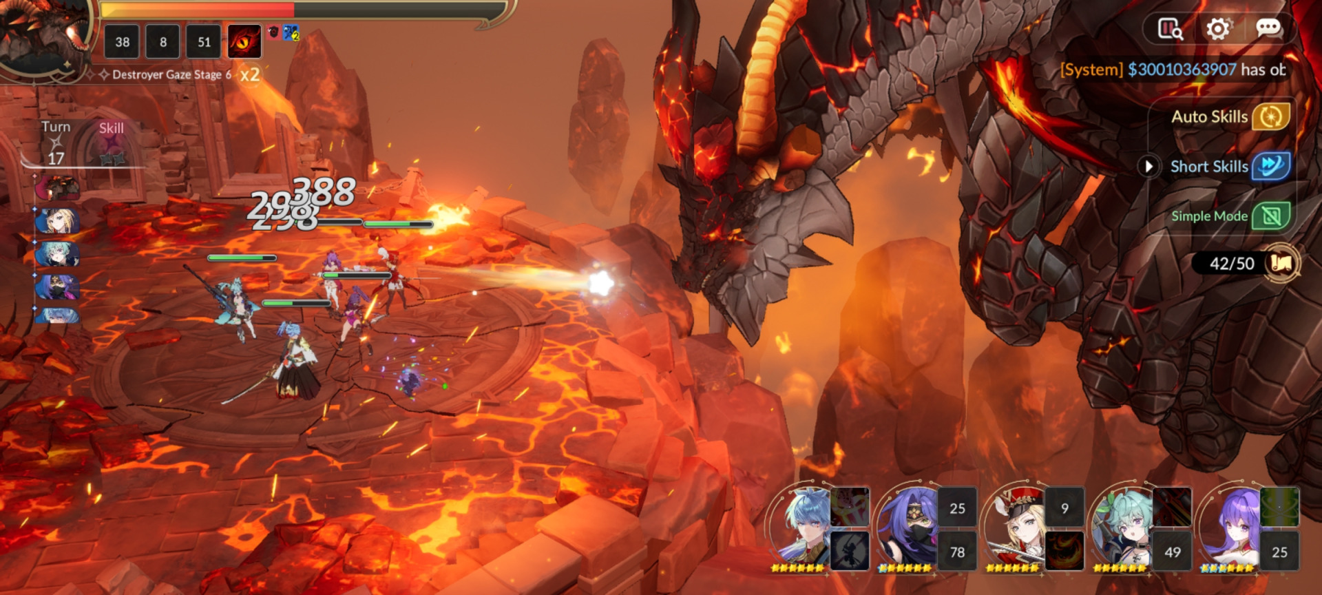 大型讨伐战不仅有一定难度，关卡中的氛围以及地方的战斗特效也十分优秀。