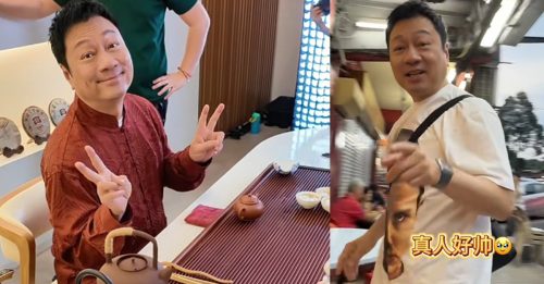 黎耀祥来马过中秋 餐厅被偶遇态度超亲切