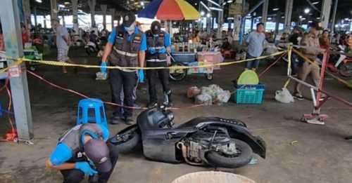 菜市人来人往 她遭前男友枪杀