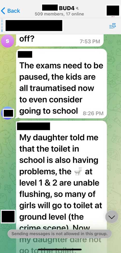 独家．校园刺杀案｜学生心灵受创 女生甚至害怕上厕所