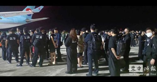 柬遣返64韩籍诈欺犯 韩出动专机押解回国