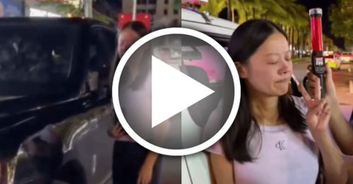 女倒车撞劳斯莱斯 拒酒测还呛“我是国企的”