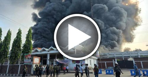 孟加拉机场大火 航班全面停飞