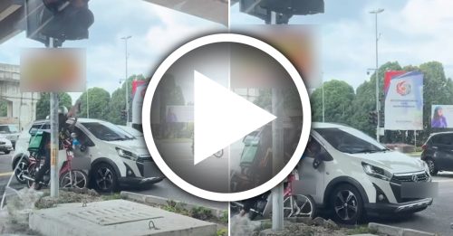 送餐员红绿灯口怒殴轿车司机 Grab展开调查追查身分