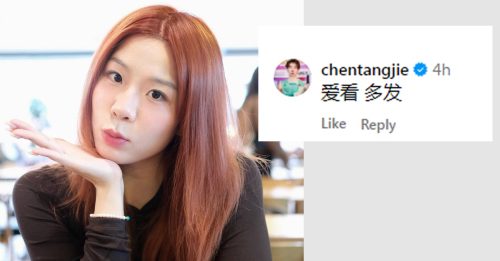 贾一凡社媒发美照 陈堂杰回应：爱看、多发