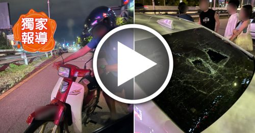 独家｜遭路霸骑士狂骂砸破镜 华裔女司机吓得爆哭失眠｜附音频