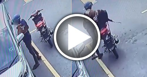 车没锁 书包就不见 贼徒偷得太快！