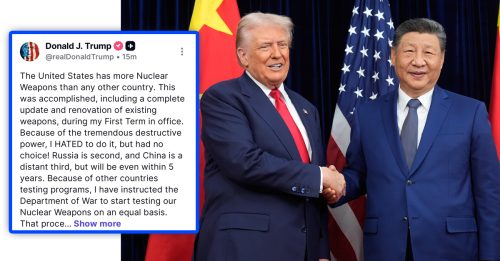 普汀试射核鱼雷 中国5年内追上 特朗普下令展开核武测试