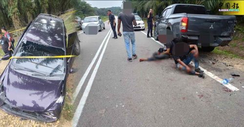 为女子起争执 跨州追逐车翻殴斗 2人重伤 4人遭捕