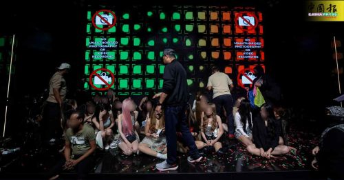 女佣变陪坐女郎遭突击 踩高跟鞋窜逃 藏箱子 墙缝隙