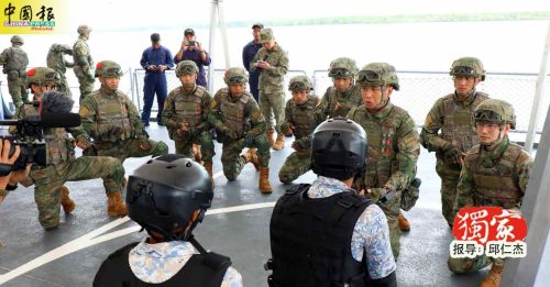 独家‧马中“和平友谊-2025”联合军事演习｜5艘军舰参与演习 加强海上安全合作