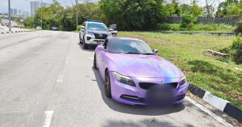 驾宝马却没缴路税 Z4豪车 遭陆路交通局扣押