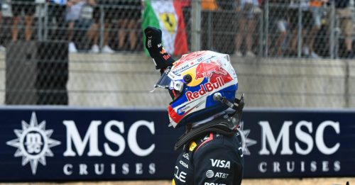 美国F1排位赛    维斯塔潘轻松摘杆位