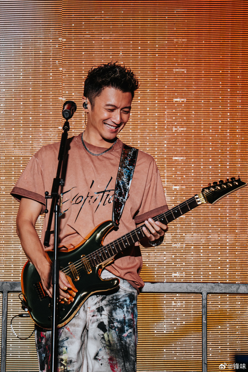 被激光灼伤头发烧焦 谢霆锋忍痛完成演出