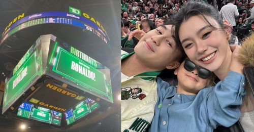 何猷君入主NBA 6岁儿球场庆生