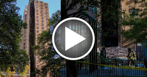 纽约20层大楼 传爆炸坍塌