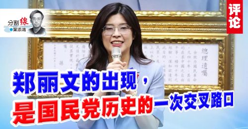 叶添鸿：郑丽文的雄心和难关