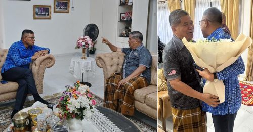 赛夫丁带花探病 与末沙布情谊深厚