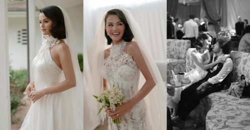 赛琳娜戈梅兹晒3套婚纱 蕾丝露背礼服藏爱的信息