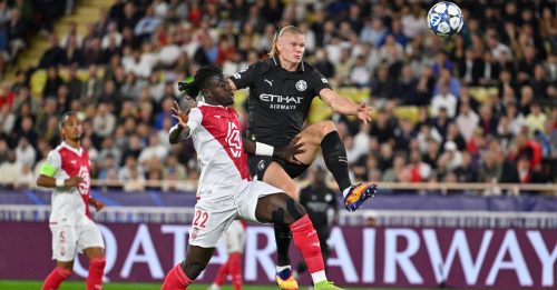 欧冠｜哈兰德双响 戴尔罚球绝平  摩纳哥2比2逼平曼市