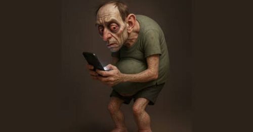 AI模拟“沙发马铃薯”未来样貌 驼背早衰只是基本款