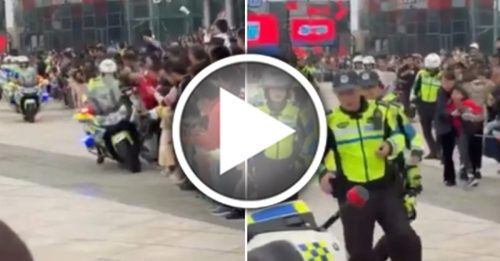 骑摩哆失控撞伤孩童 女警却先查看摩哆