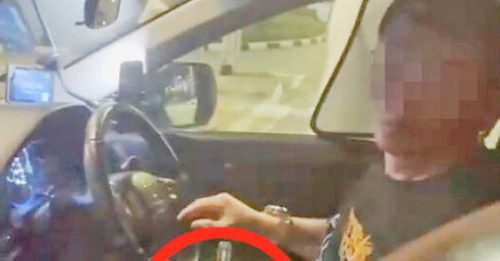 车辆慢行频刹车停路中央 司机恍惚疑吸“丧尸烟弹”