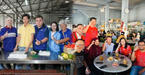 沙巴州选｜与选民活动盼获支持 马华 火箭 领袖出击拉票