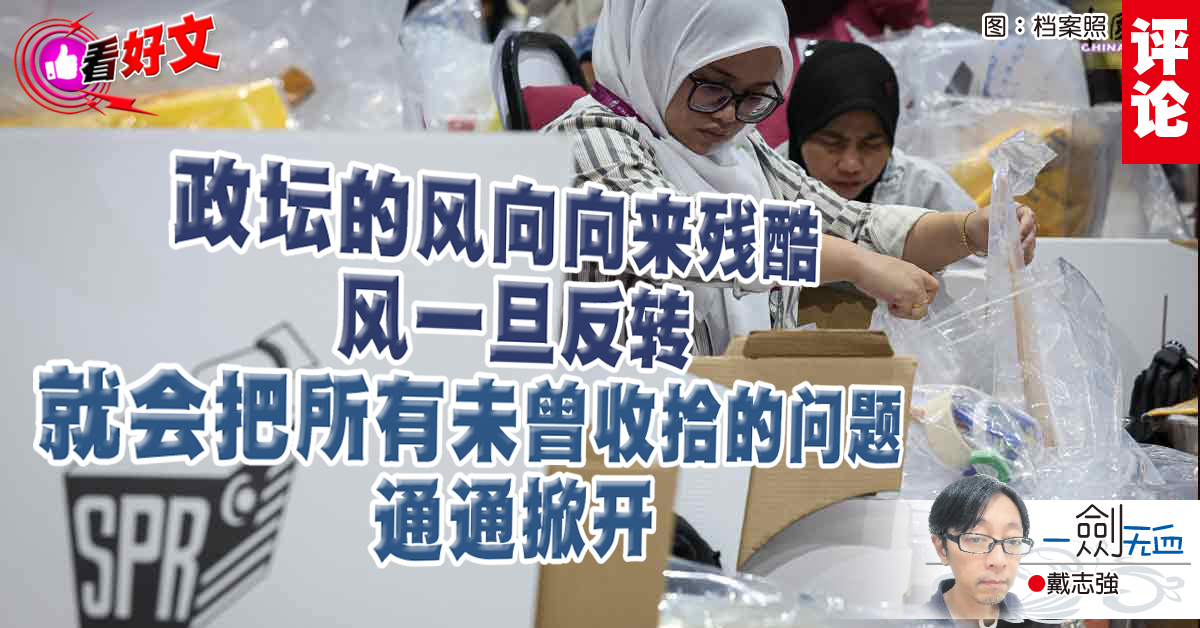 看好文｜戴志强：反风吻上希盟的脸