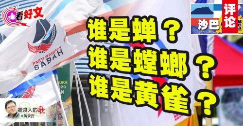 看好文｜黄泉安：沙巴选举：螳螂捕蝉黄雀在后的缩写