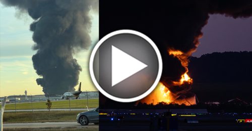 UPS货机起飞不久坠毁爆炸  3死11伤 机场关闭航班停飞