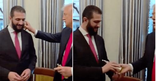 叙利亚总统历史性访白宫 特朗普：你有几个老婆？