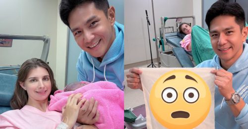 佳娜顺利产子 祖雄晒“胎盘拓印”