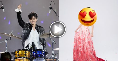 71岁美魔女辣穿露肩礼服 颠覆形象转玩摇滚