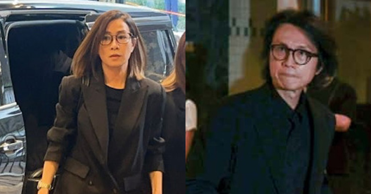 许绍雄设灵｜黄子华佘诗曼神情哀伤抵达灵堂致哀