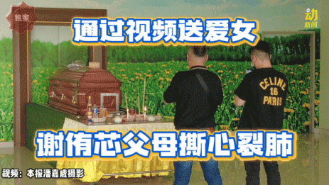 动新闻｜悲痛视频！隔着屏幕送别爱女 谢侑芯父母撕心裂肺