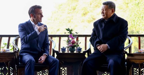 习近平马克龙成都会晤 马克龙晨跑被“野生捕获”