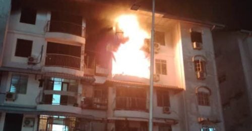 发林公寓单位大火 孕妇及时逃出火海