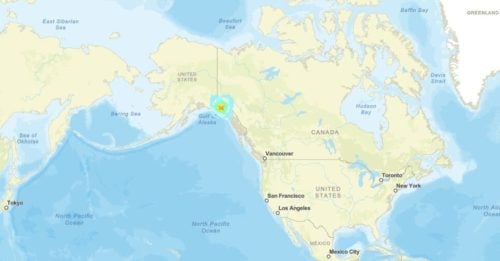 阿拉斯加与加国育空交界 发生7级强震