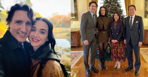 陪男友会见日本前首相 凯蒂佩芮穿著辣过头挨轰