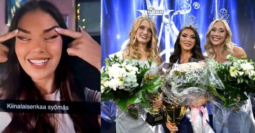 拉眼角被骂种族歧视 芬兰小姐失桂冠还得道歉