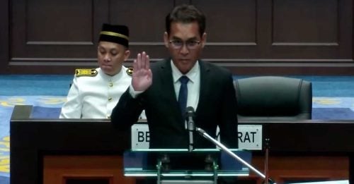 沙巴州议会｜新任州议员马来语不流利 出动议长当老师